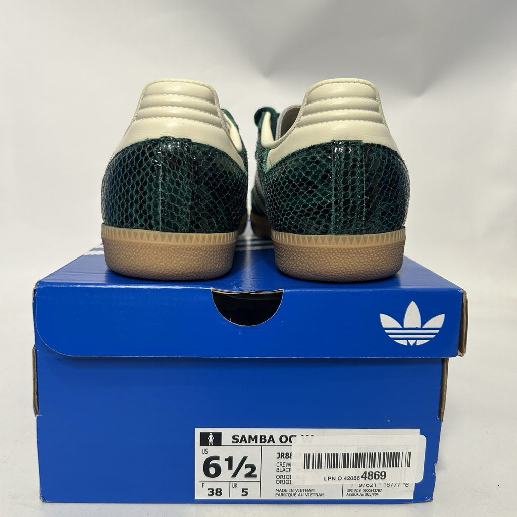 adidas Samba OG Snakeskin Pack - “Collegiate Green” JR8848 Women’s 6.5 New