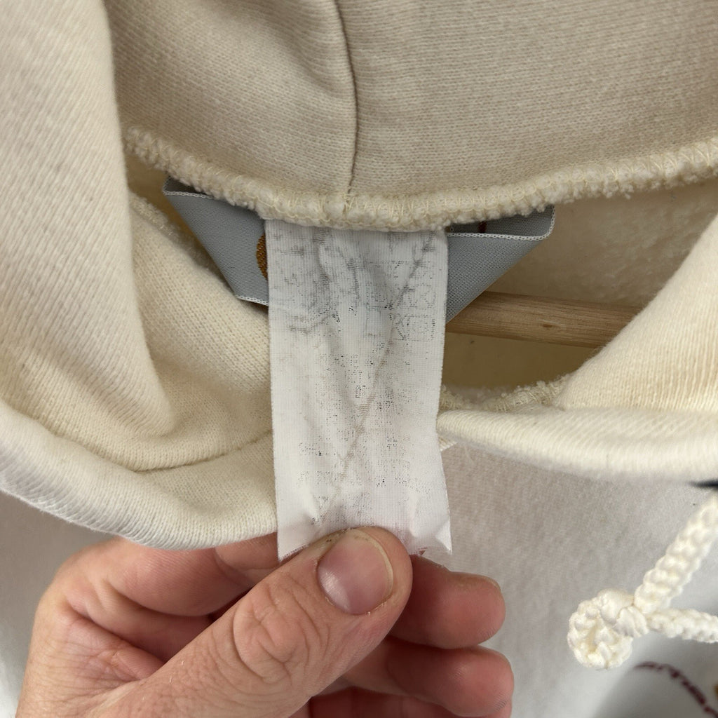 Vintage Carhartt Rugged Wear Pullover Hoodie “White/Cream” Men’s Medium