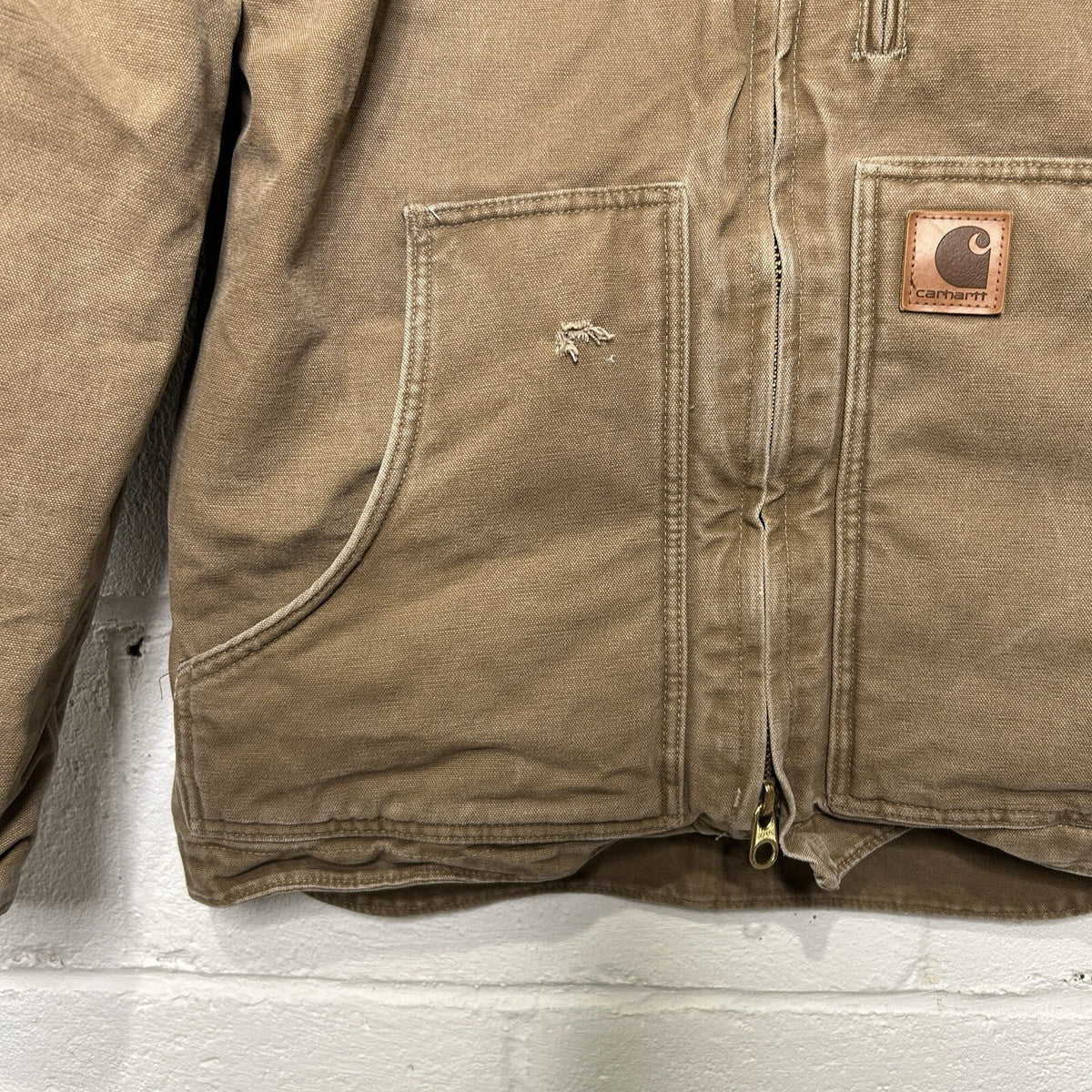 Vintage Carhartt Sandstone Sherpa-Lined Ridge Coat “Camel”