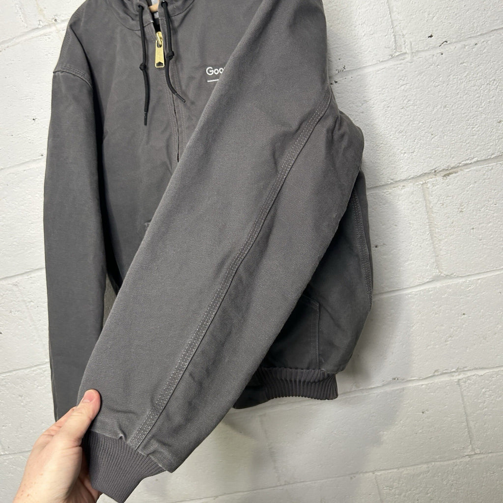 Carhartt Quilted Hooded Active Jacket “Gravel” Google 103940-GVL Men’s Small