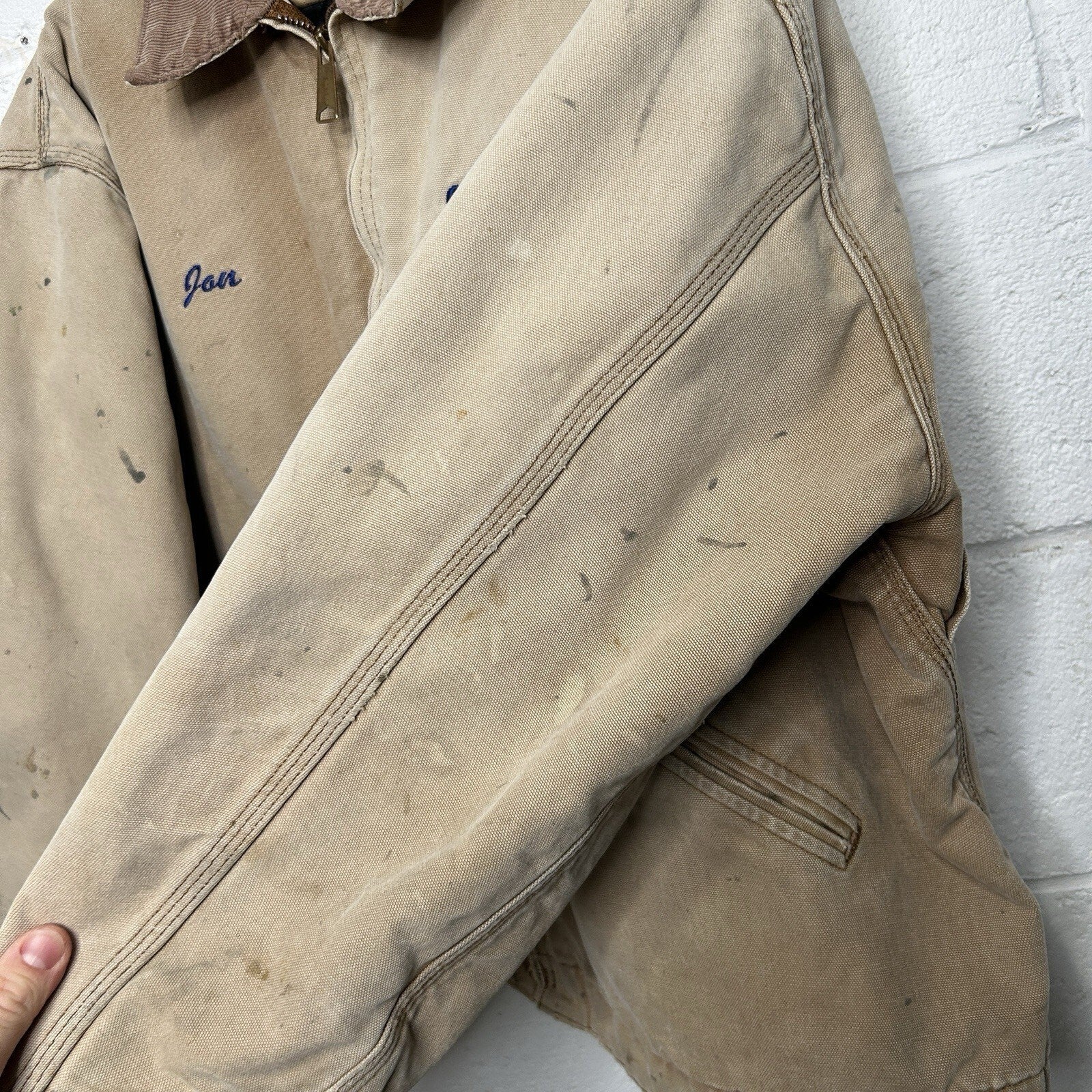 Vintage Carhartt Blanket-Lined Detroit Jacket “Brown” J01