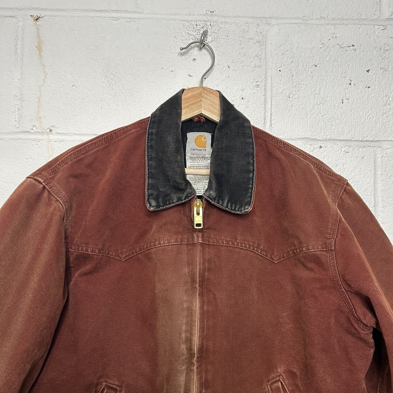 Vintage Carhartt Quilted Santa Fe Jacket “Clay Red” J14 CLY Men’s Medium