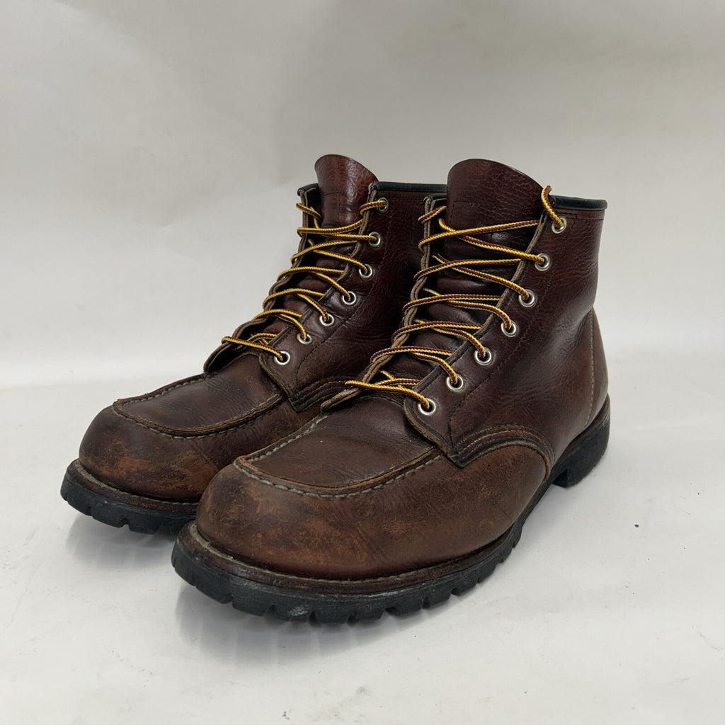 Red Wing Roughneck 6-inch Moc Work Boots “Dark Brown” 8146 Men’s 12D Worn