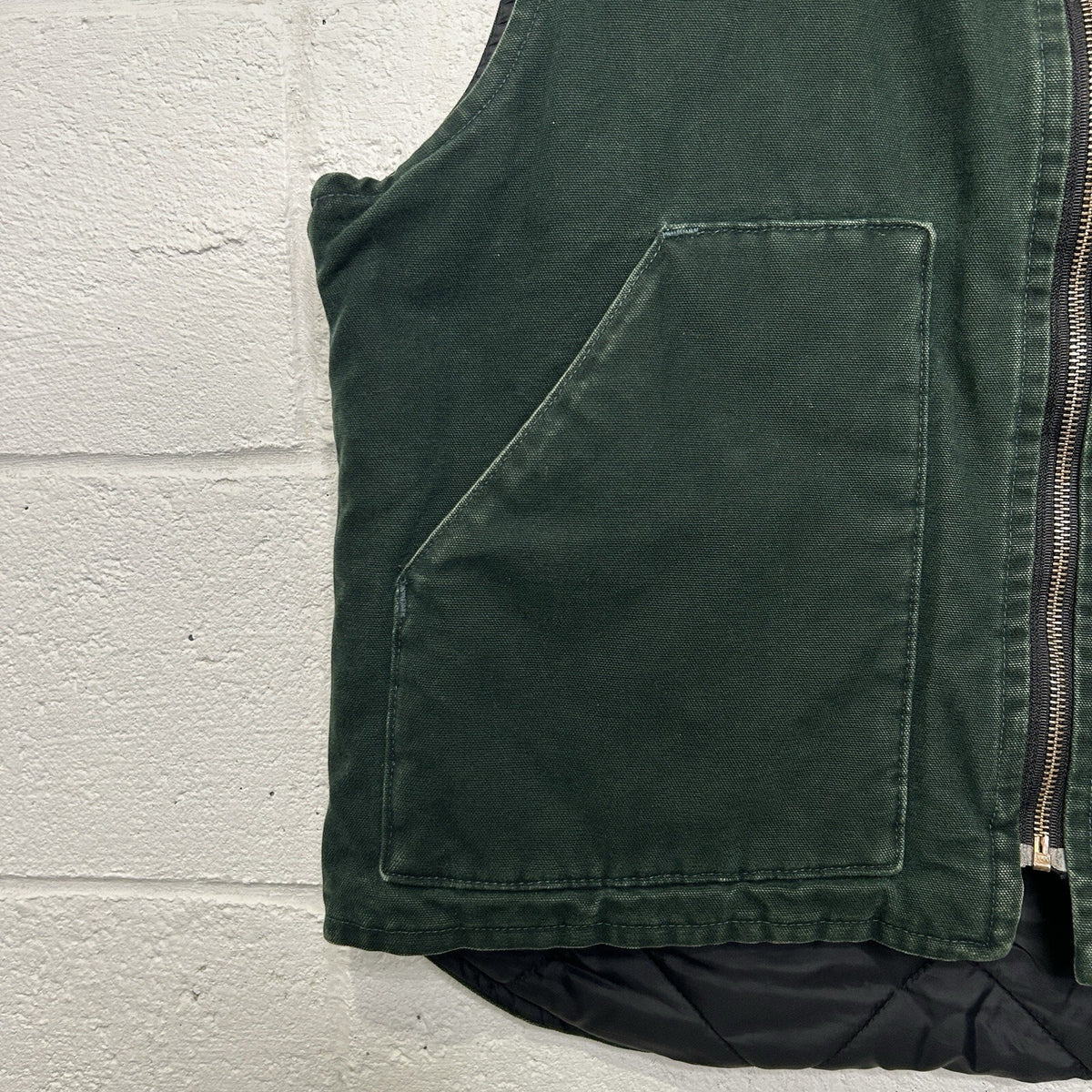Vintage Carhartt Quilted Canvas Artic Vest “Spruce Green” V02 SPC Men’s Large