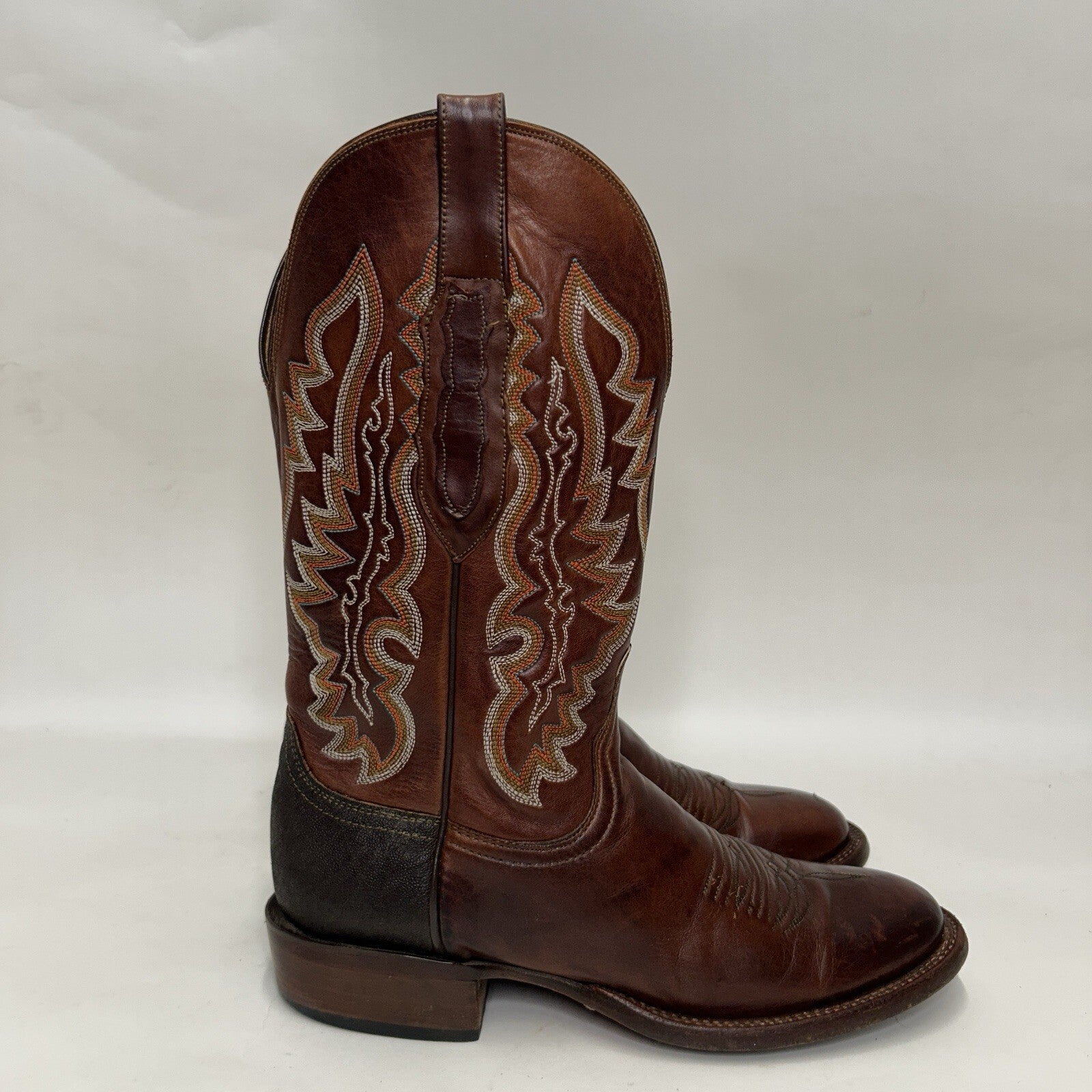 Lucchese Custom Stingray Square Toe Cowboy Boots “Brown” CY7136W8S Men’s 8D