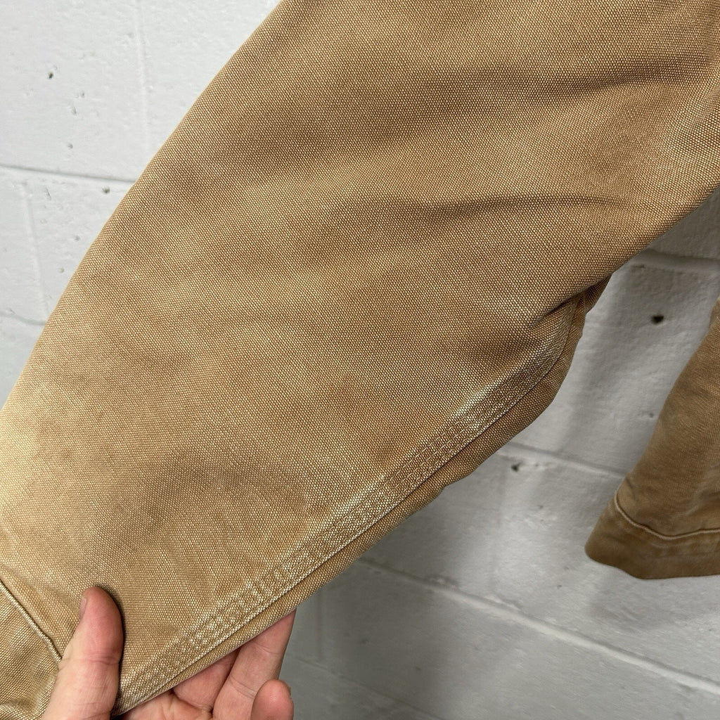Vintage 100 Year Carhartt Blanket-Lined Trucker Jacket “Tan"