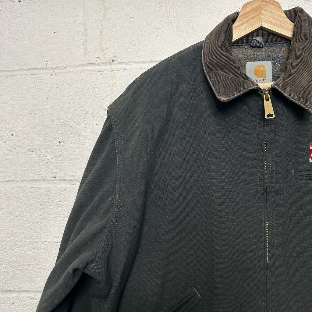 Vintage Carhartt Blanket-Lined Detroit Jacket “Charcoal” J128 CHR Men’s X-Large