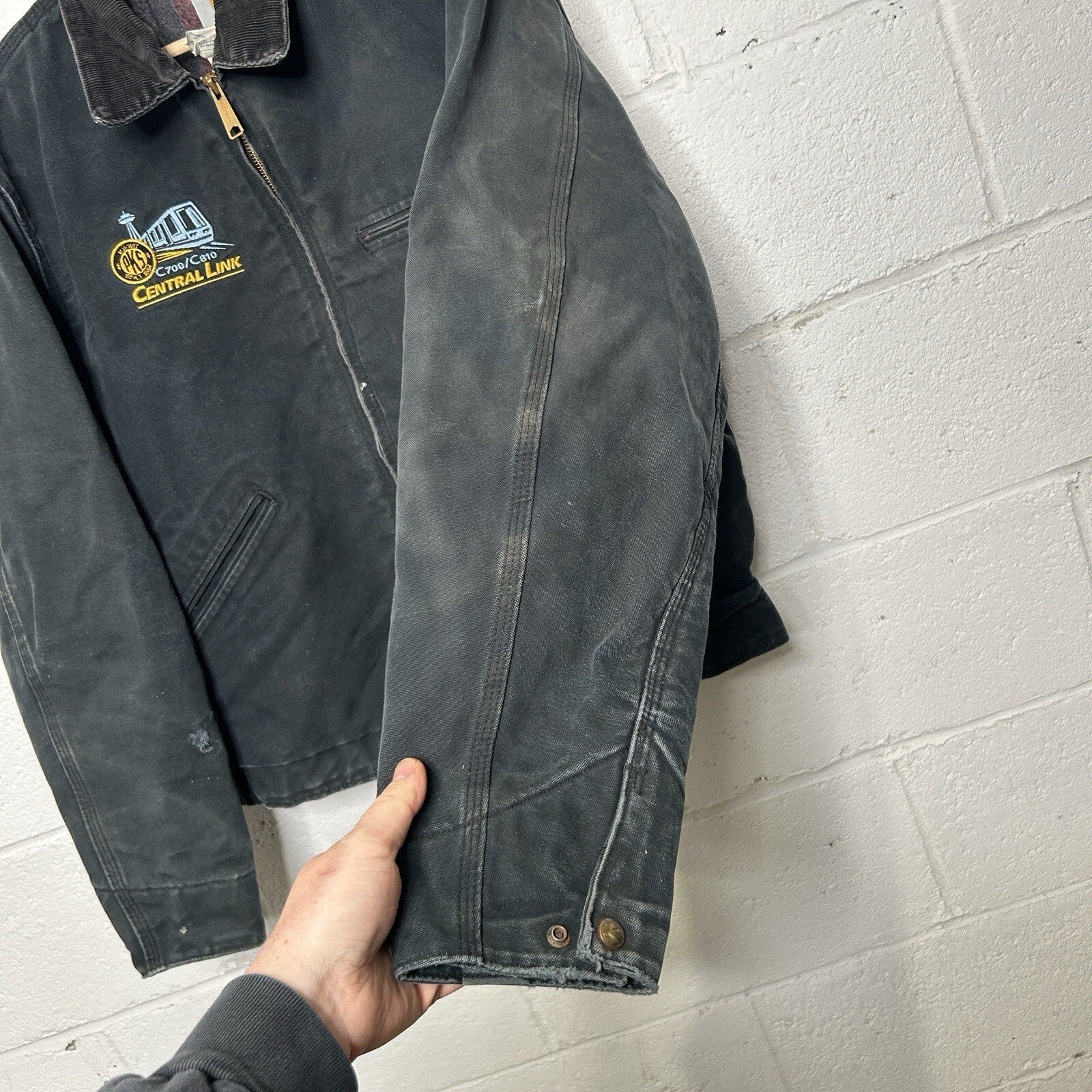 Vintage Carhartt Blanket-Lined Detroit Jacket “Black” J01 BLK Men’s 42/Large