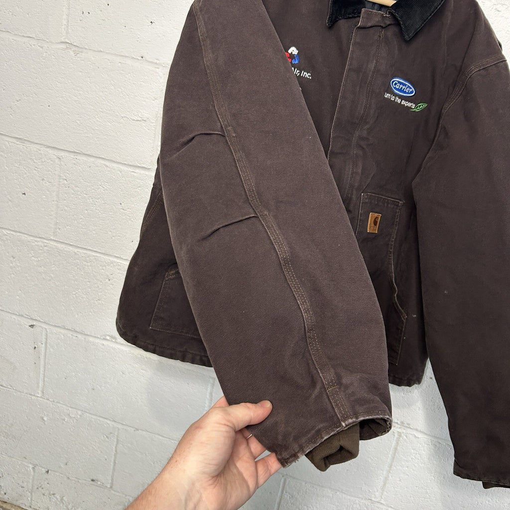 Vintage Carhartt Quilted Traditional Jacket “Dark Brown” J22 DKB Men’s X-Large