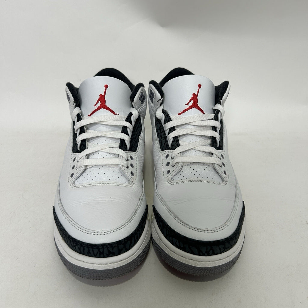 Nike Air Jordan 3 Retro “Cement Grey White Fire Red” CT8532-106 Men’s 11 Worn