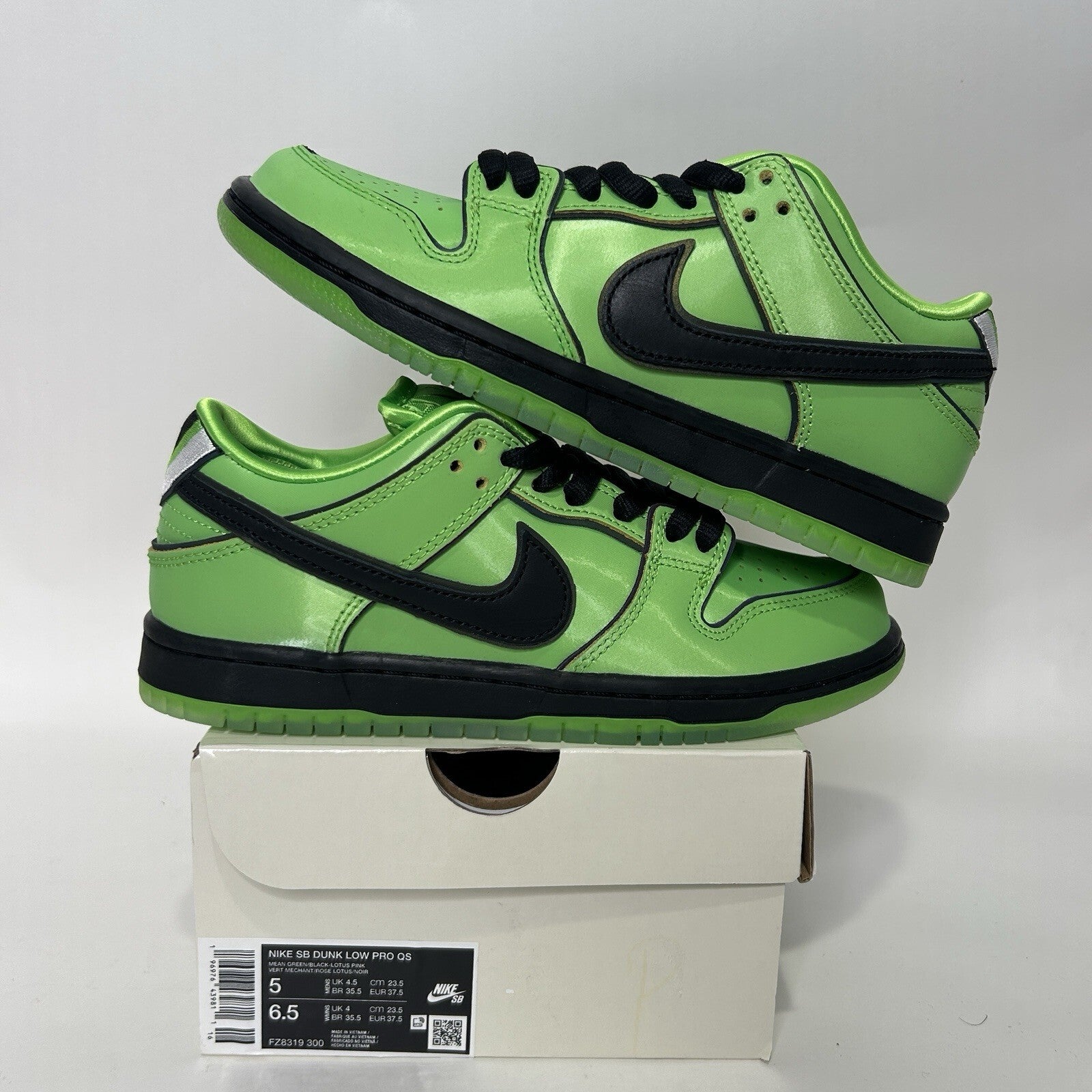 Nike SB Dunk Low QS The Powerpuff Girls “Buttercup” FZ8319-300 Men’s 5 New