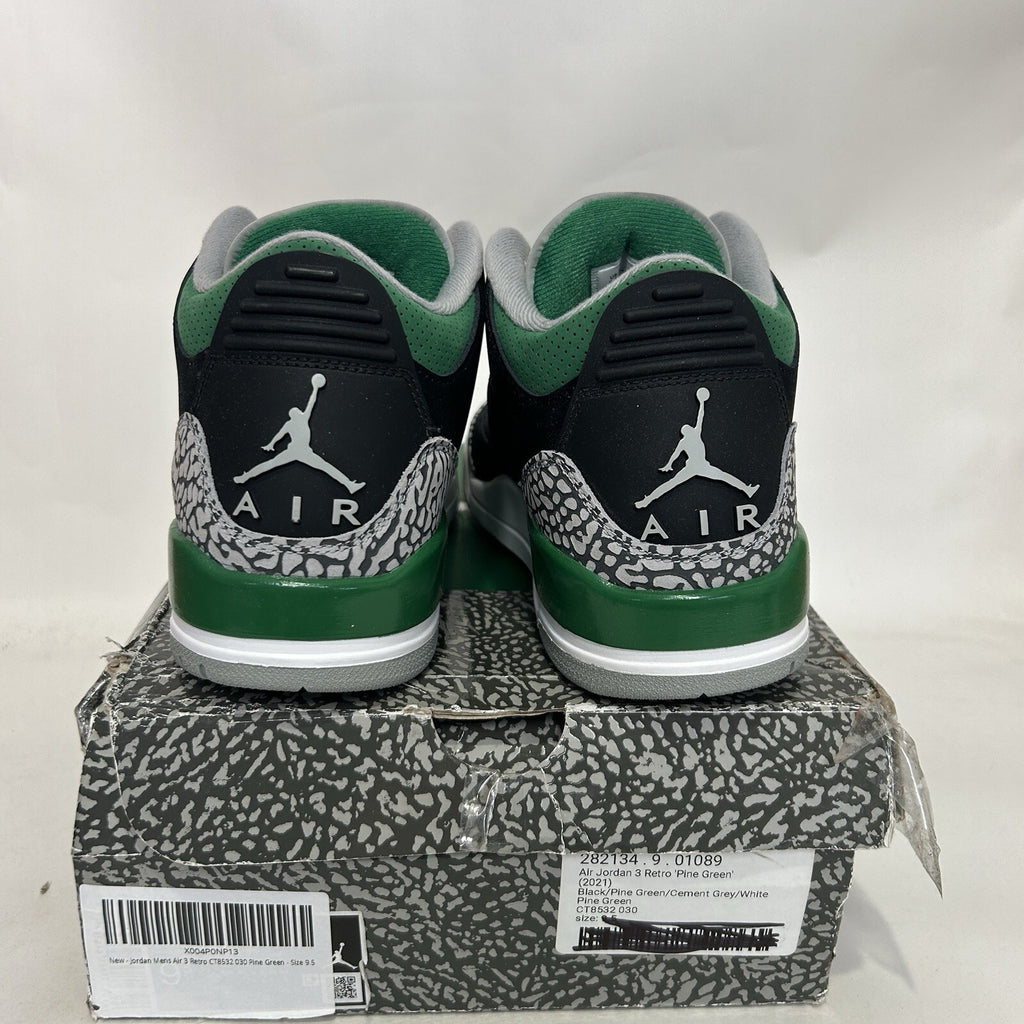 Nike Air Jordan 3 Retro OG “Pine Green Black  White” CT8532-030 Men’s 9.5 New