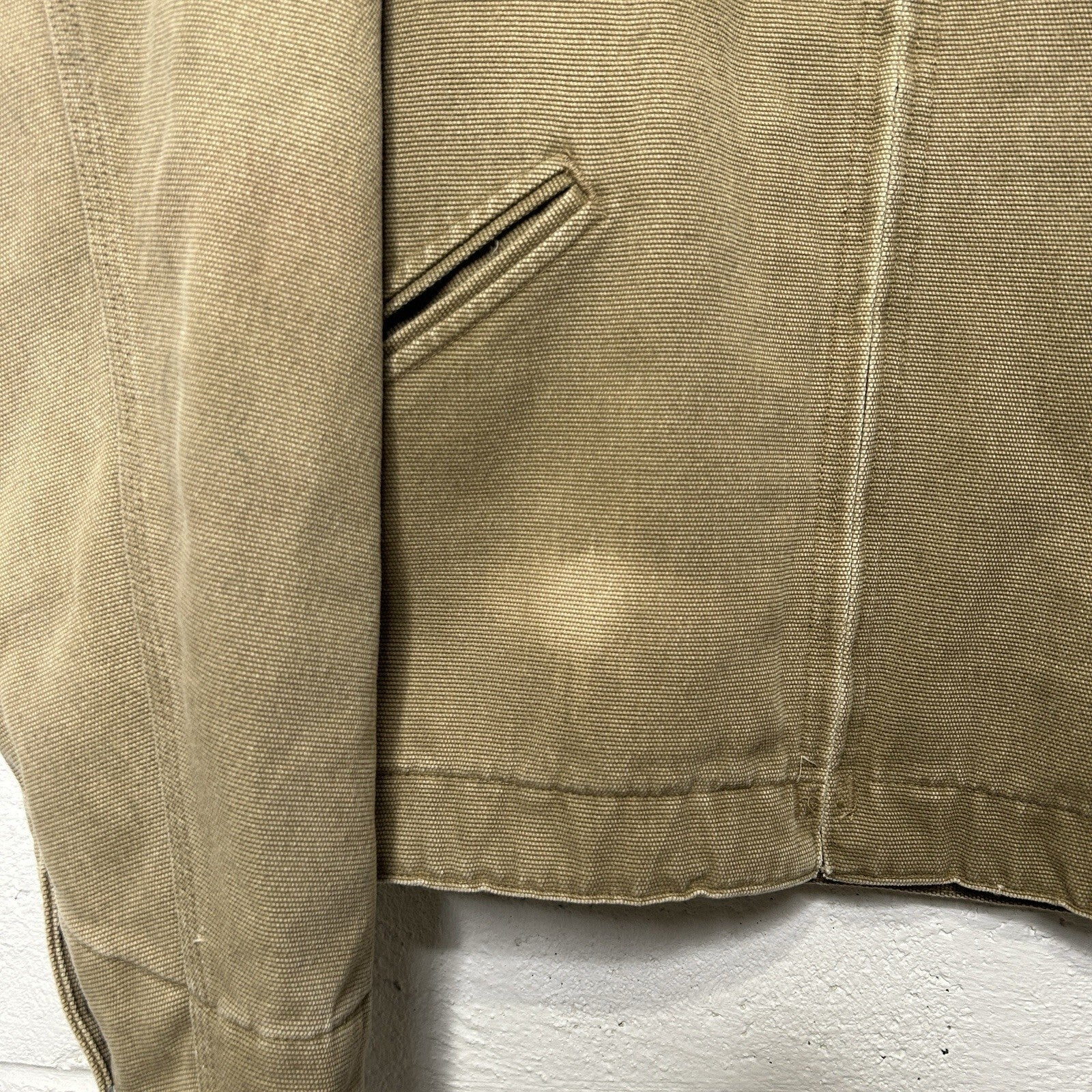 Vintage Carhartt Quilt-Lined Boulder Canvas Detroit Jacket “Tan” JQ0472 Men’s XL