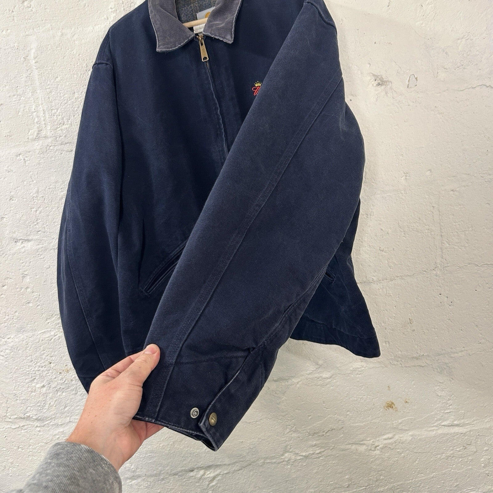 Vintage Carhartt X Budweiser Detroit Jacket “Dark Navy” J172 DNY Men’s X-Large