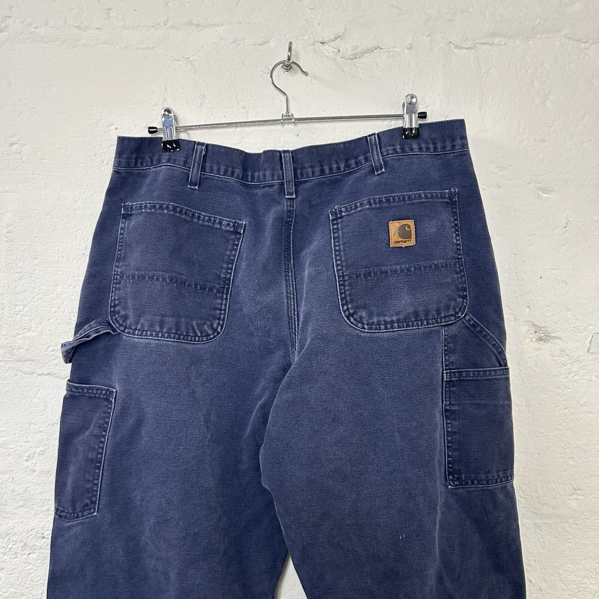 Vintage Carhartt Dungaree Fit Work Pants “Midnight Navy” B11 MDT 38x32