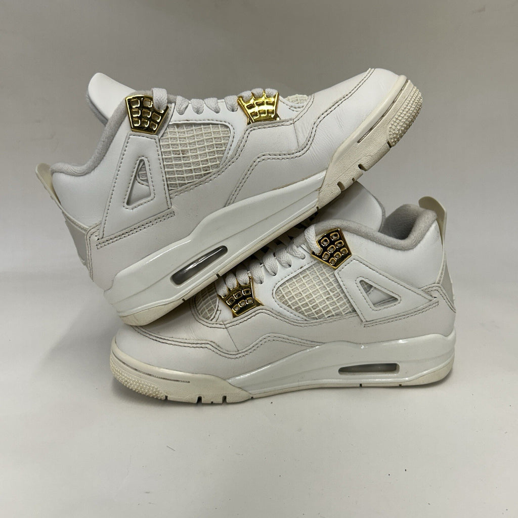 Nike Air Jordan 4 Retro WMNS “Sail Metallic Gold" AQ9129-170 Women’s 6