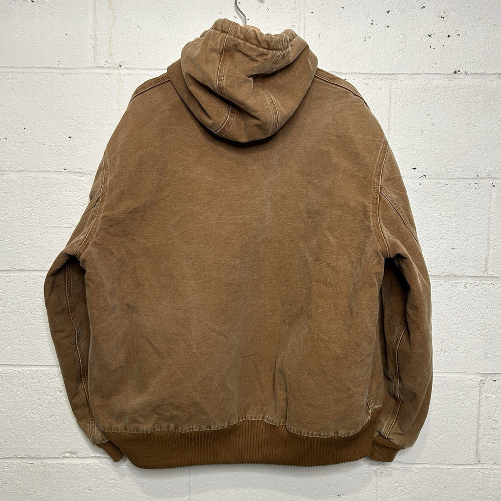 Carhartt Hooded Quilt-Lined Active Jacket “Brown” J130-211 Men’s X-Large