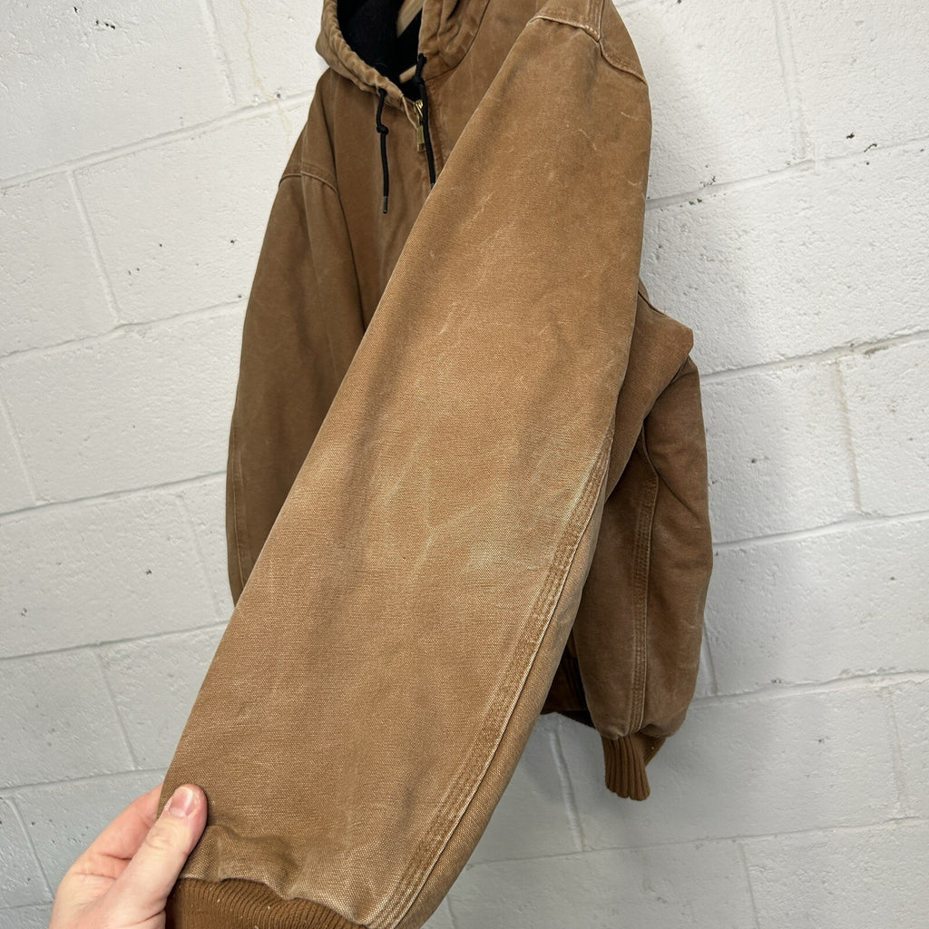 Carhartt Hooded Quilt-Lined Active Jacket “Brown” J130-211 Men’s X-Large
