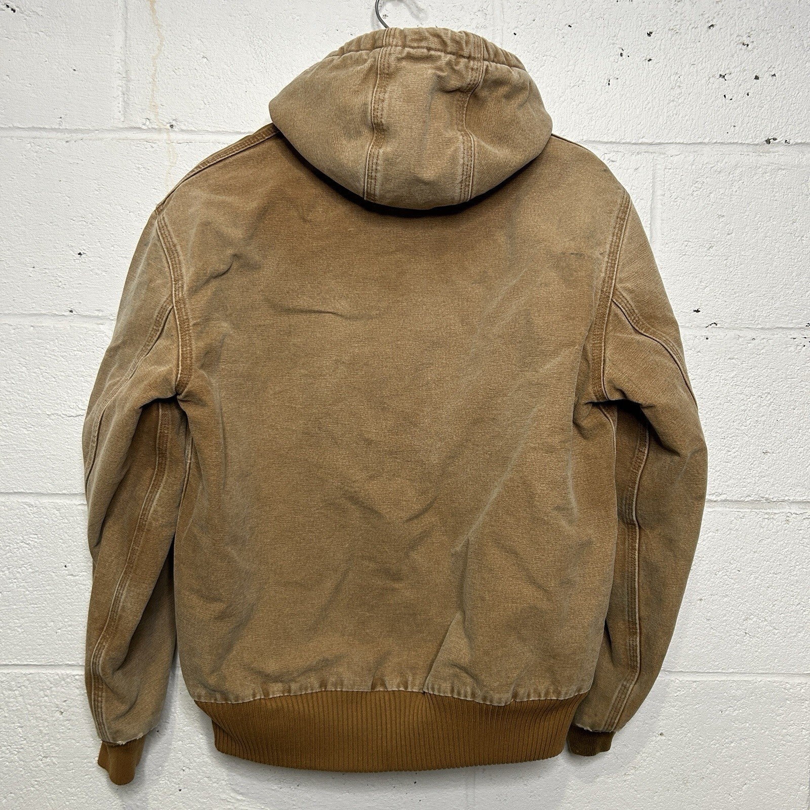 Carhartt Sandstone Quilted Hooded Active Jacket “Brown” J130-211 Men’s Small