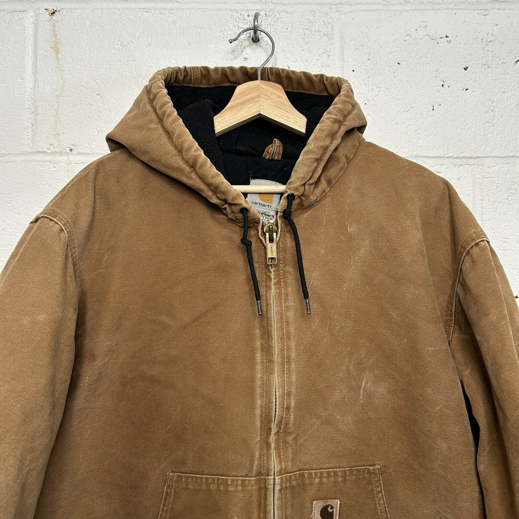 Carhartt Hooded Quilt-Lined Active Jacket “Brown” J130-211 Men’s X-Large