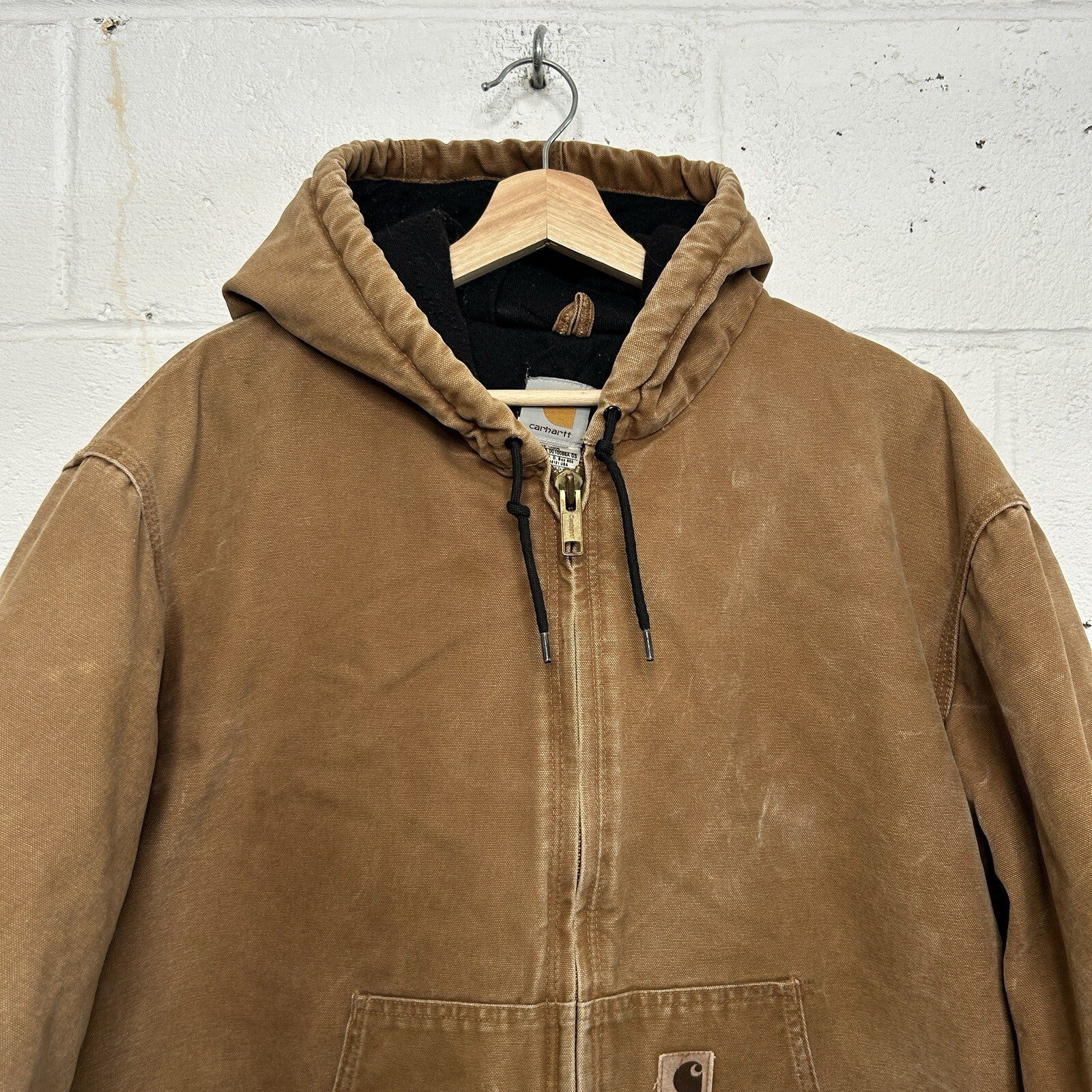 Carhartt Hooded Quilt-Lined Active Jacket “Brown” J130-211 Men’s X-Large