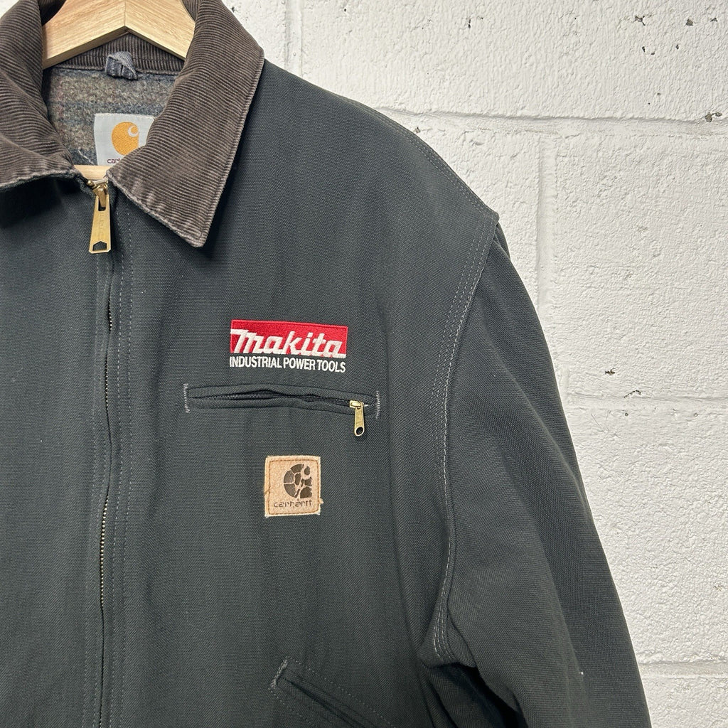 Vintage Carhartt Blanket-Lined Detroit Jacket “Charcoal” J128 CHR Men’s X-Large