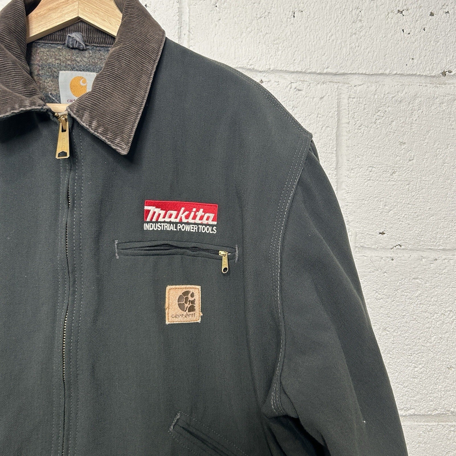 Vintage Carhartt Blanket-Lined Detroit Jacket “Charcoal” J128 CHR Men’s X-Large