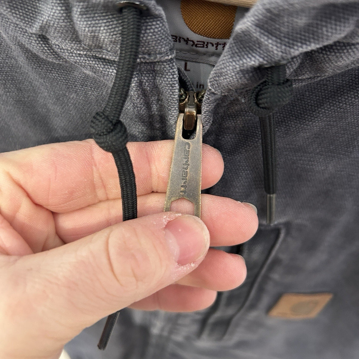 Carhartt Fleece-Lined Knoxville Hooded Vest “Shadow Grey”