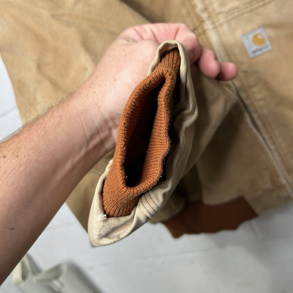Vintage Carhartt Quilted Hooded Active Jacket “Brown” J140 BRN Men’s 2XL