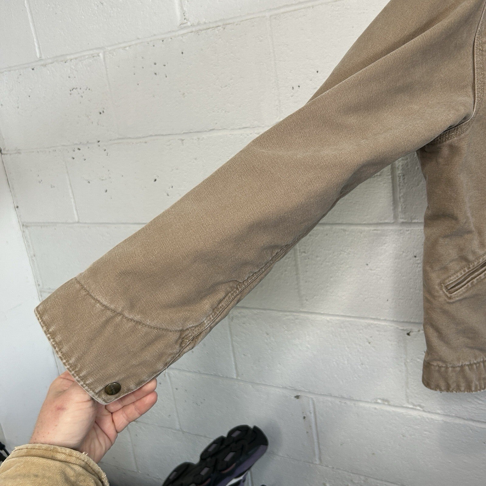 Vintage Carhartt Blanket-Lined Detroit Jacket “Saddle” J146 SDL Men’s Medium