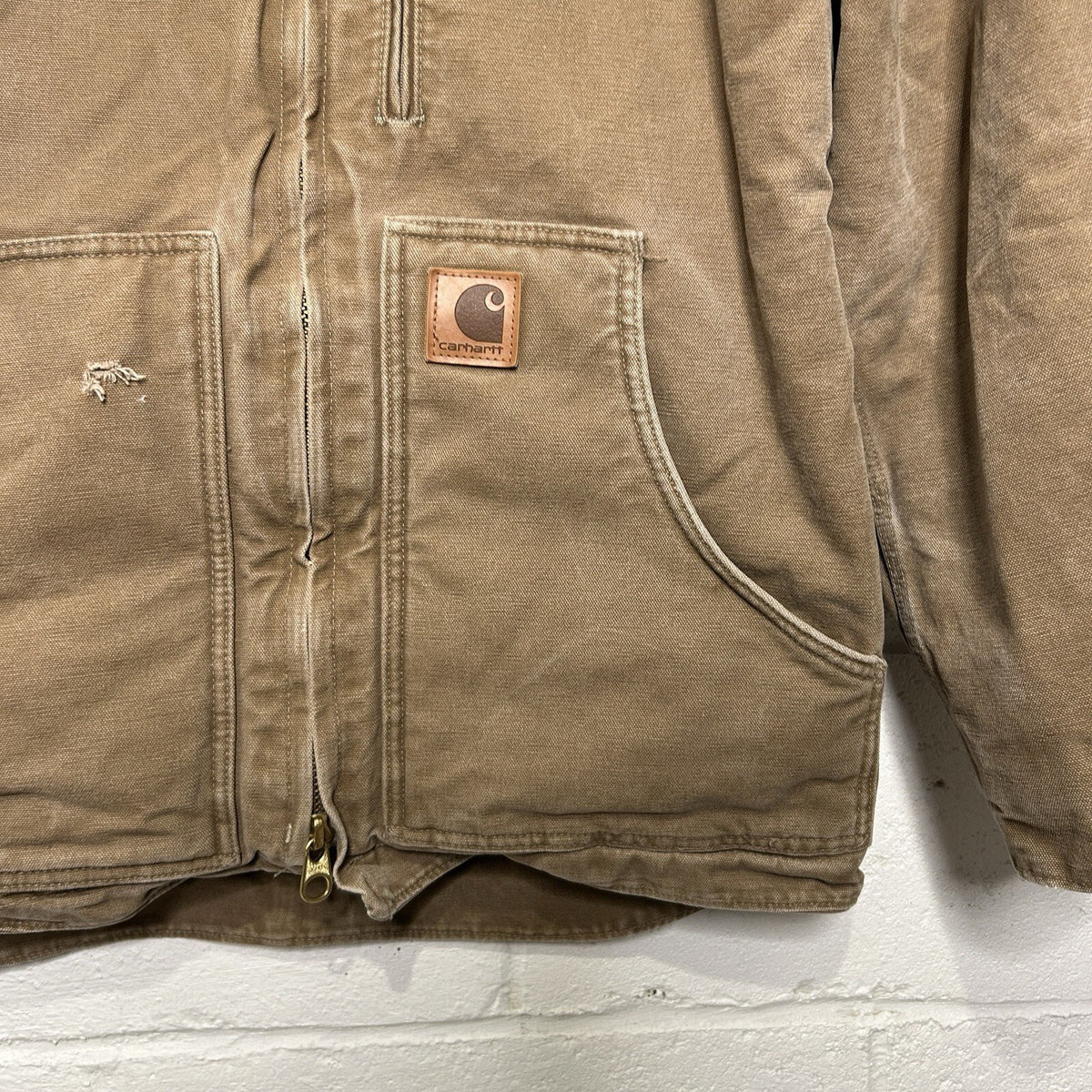 Vintage Carhartt Sandstone Sherpa-Lined Ridge Coat “Camel”
