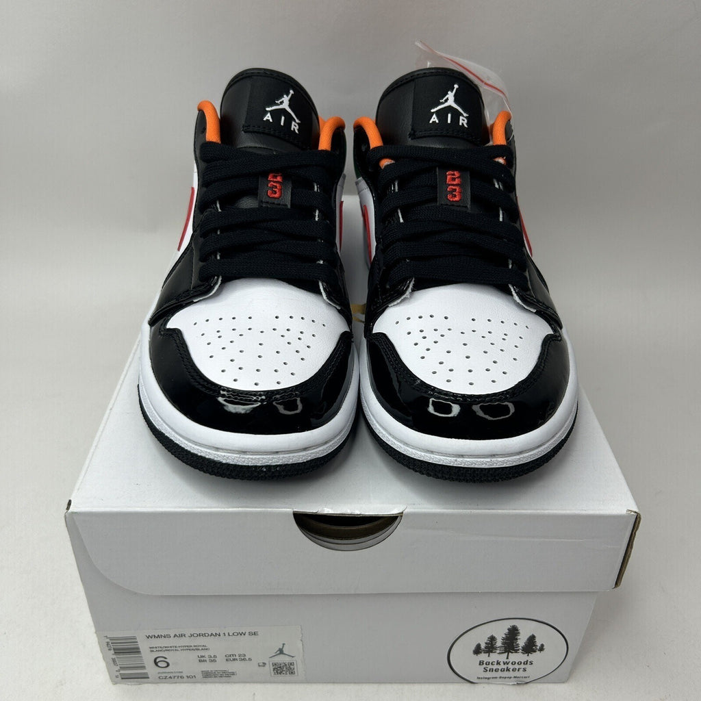 Nike Air Jordan 1 Low SE “Black Toe Multi-Color” CZ4776-101 Women’s 6 New