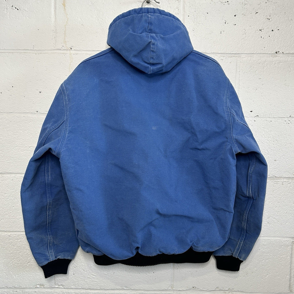 Vintage Carhartt Quilted Hooded Active Jacket “Royal Blue” JQ1049 Men’s Medium