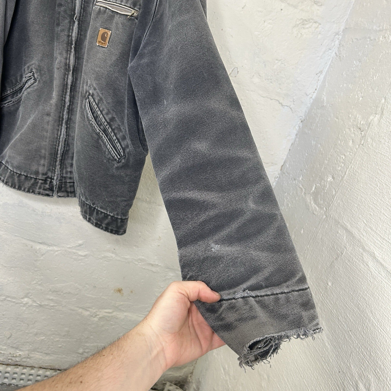 Vintage Carhartt Blanket-Lined Detroit Jacket “Petrol Grey” J97 PTL Men’s XL