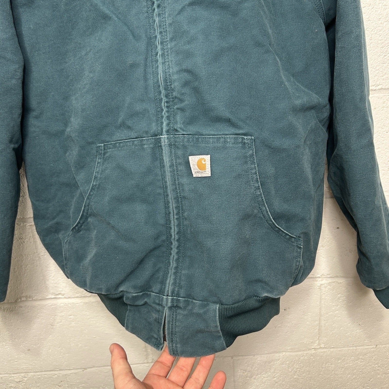 Y2K Carhartt Quilted Active Jacket “Teal Blue” WJ130-443