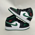 Nike Air Jordan 1 Mid Retro GS “Pine Green Toe” - Sneakers 554725-067 5Y Worn