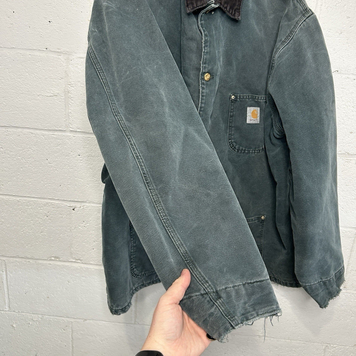 Vintage Carhartt Blanket-Lined Chore Coat “Hunter Green” CB2043 Men’s X-Large