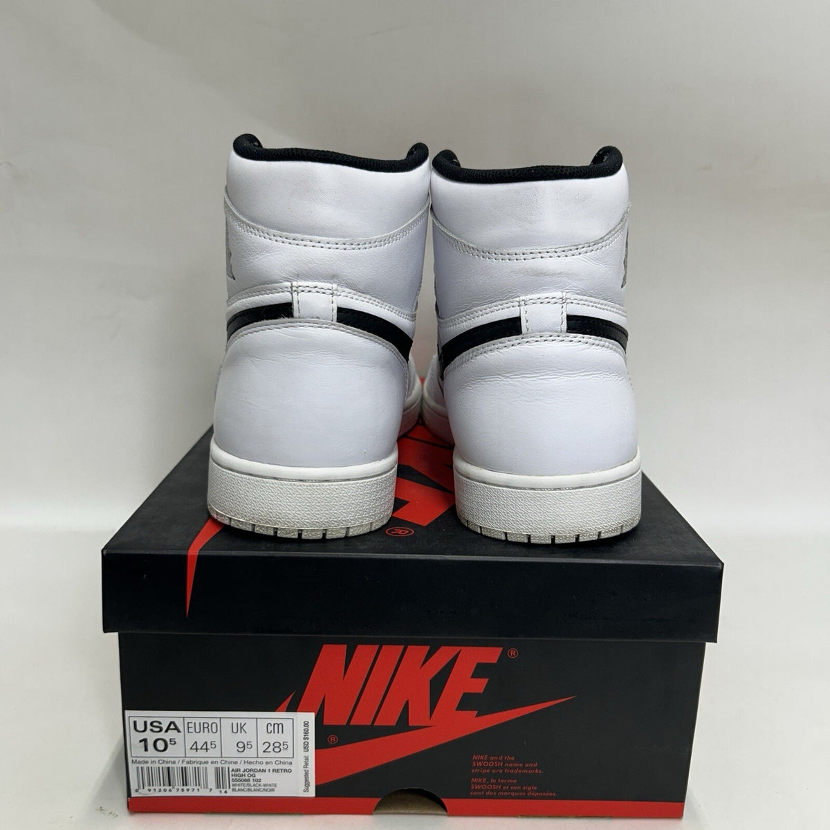 Nike Air Jordan 1 Retro OG Premium High “Yin Yang” 555088-102 Men’s 10.5