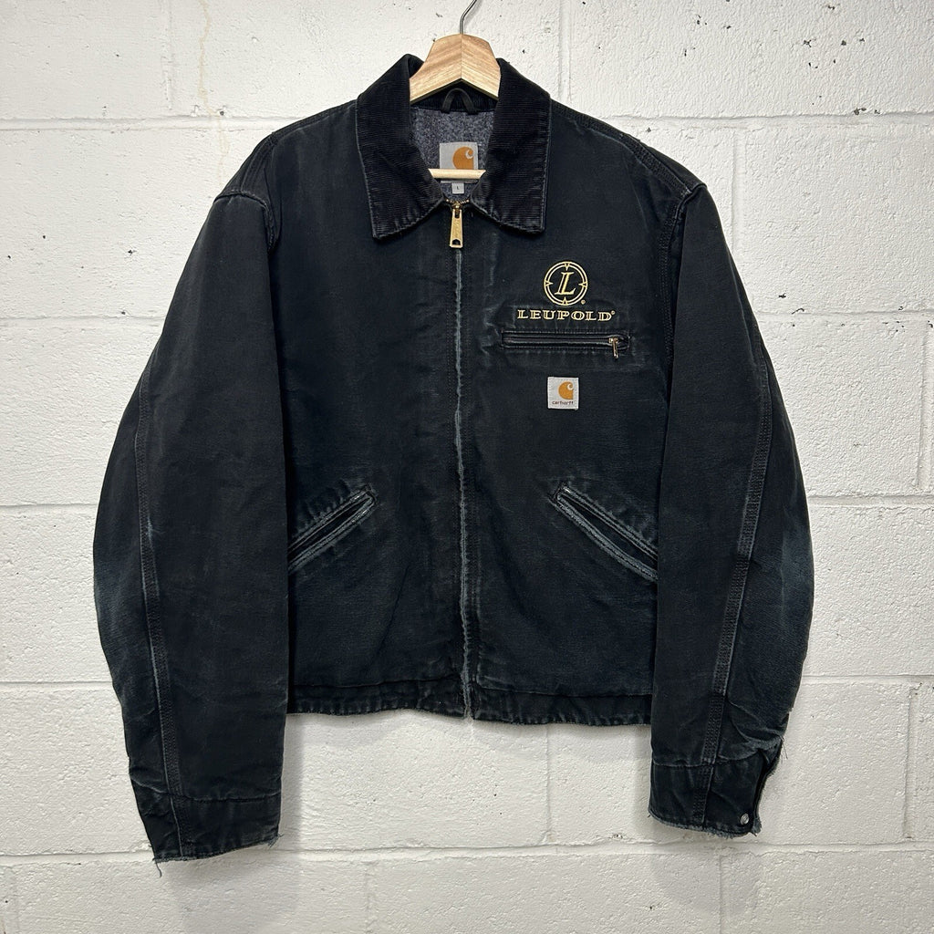 Vintage Carhartt Blanket-Lined Detroit Jacket “Black” Leupold J001 BLK Men’s L