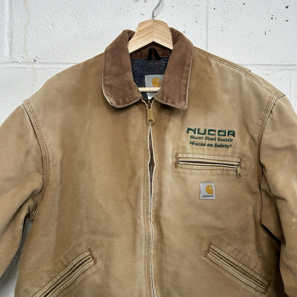 Vintage Carhartt Blanket-Lined Detroit Jacket “Brown” J01 BRN 44R/Men’s Large
