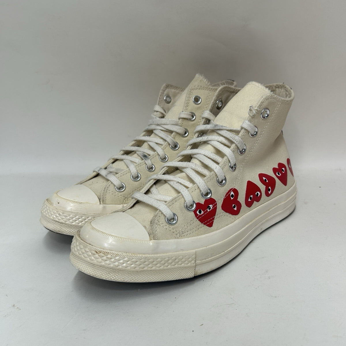 Converse Chuck Taylor X Comme des Garcons PLAY “Multi-Heart Off-White” Men’s 8