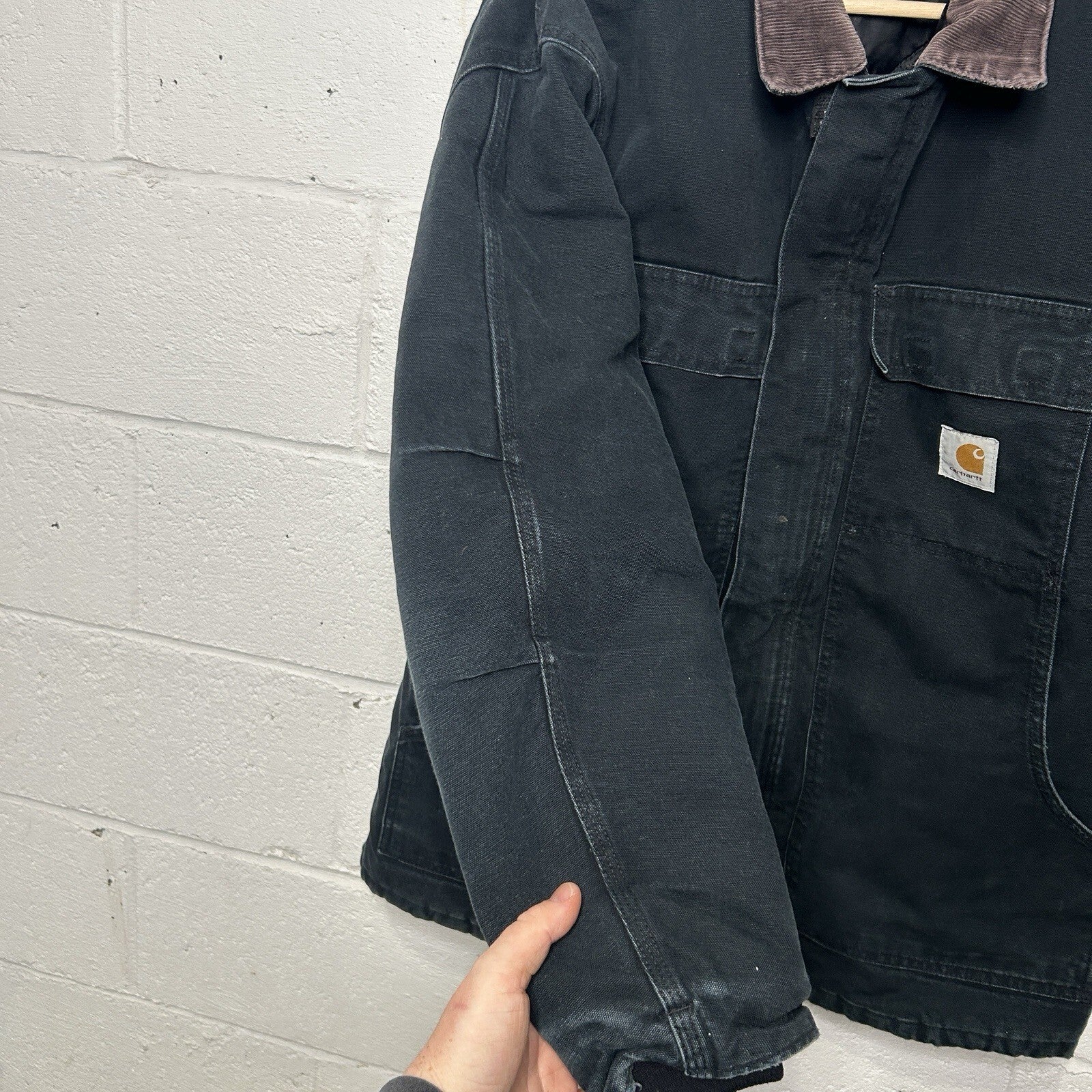 Vintage Carhartt Quilted Artic Jacket “Black” C03 BLK Men’s 42/Large Worn