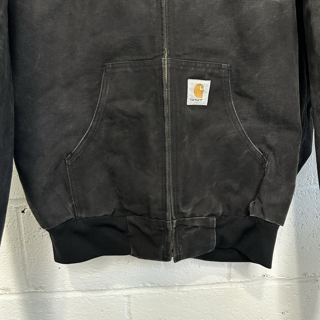 Vintage Carhartt Thermal Hooded Jacket “Black” Budweiser J03 BLK Men’s Large