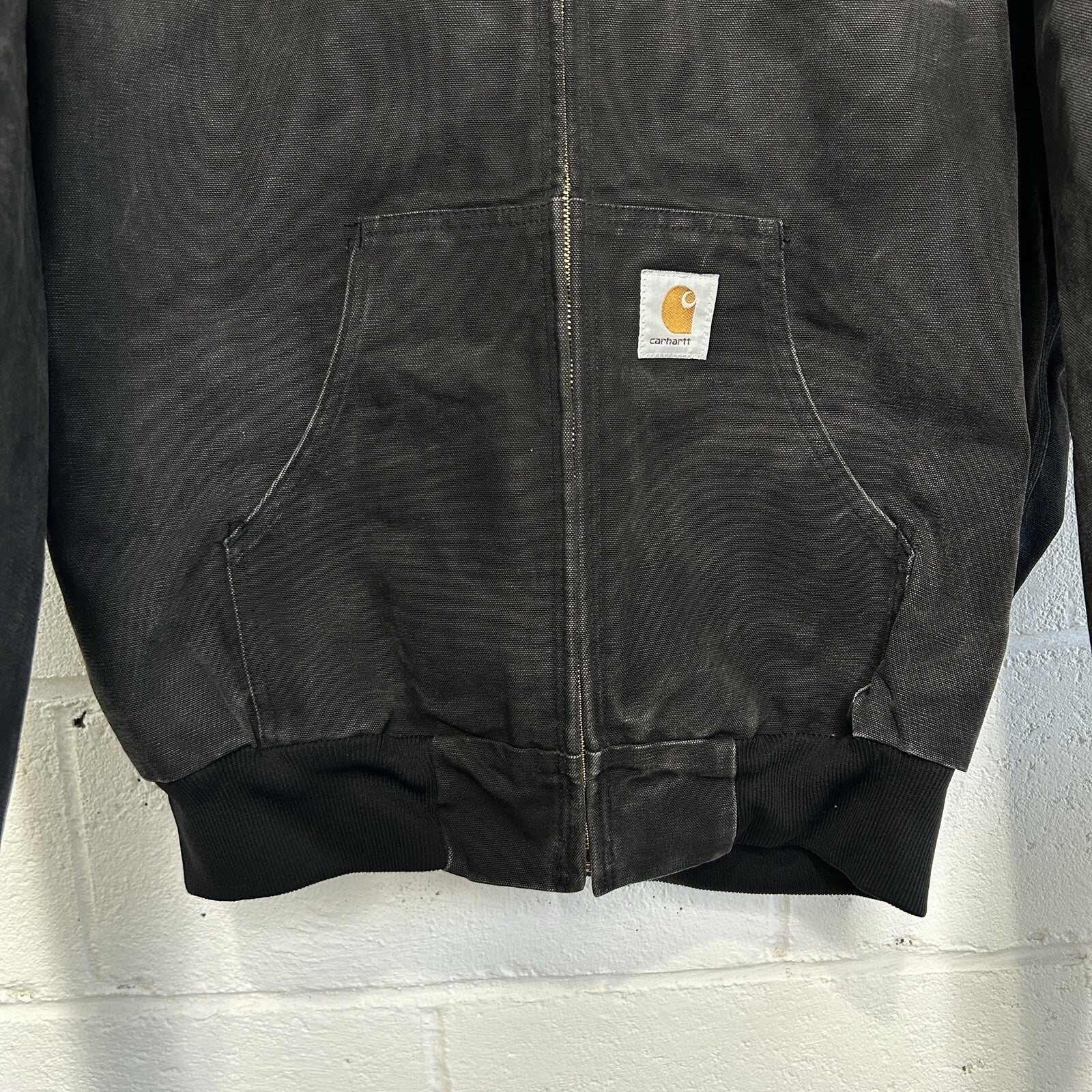 Vintage Carhartt Thermal Hooded Jacket “Black” Budweiser J03 BLK Men’s Large