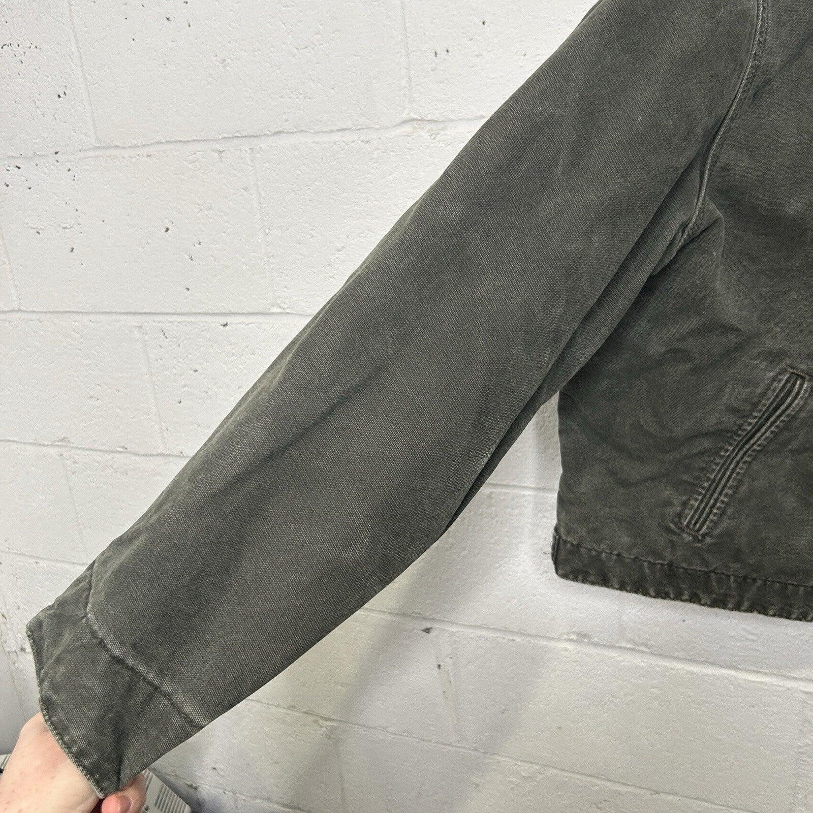 Vintage Carhartt Blanket-Lined Detroit Jacket “Moss Green” J97 MOS Men’s X-Large