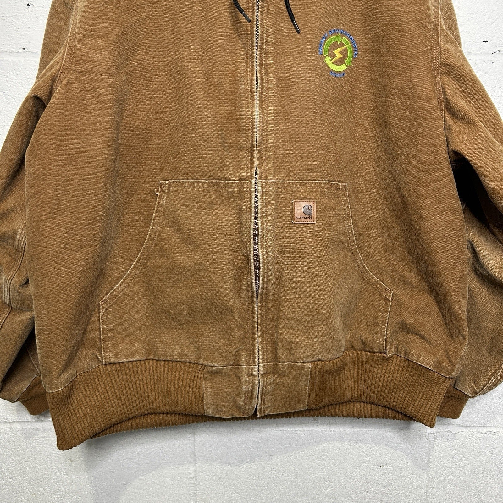 Carhartt Hooded Quilt-Lined Active Jacket “Brown” J130-211 Men’s X-Large