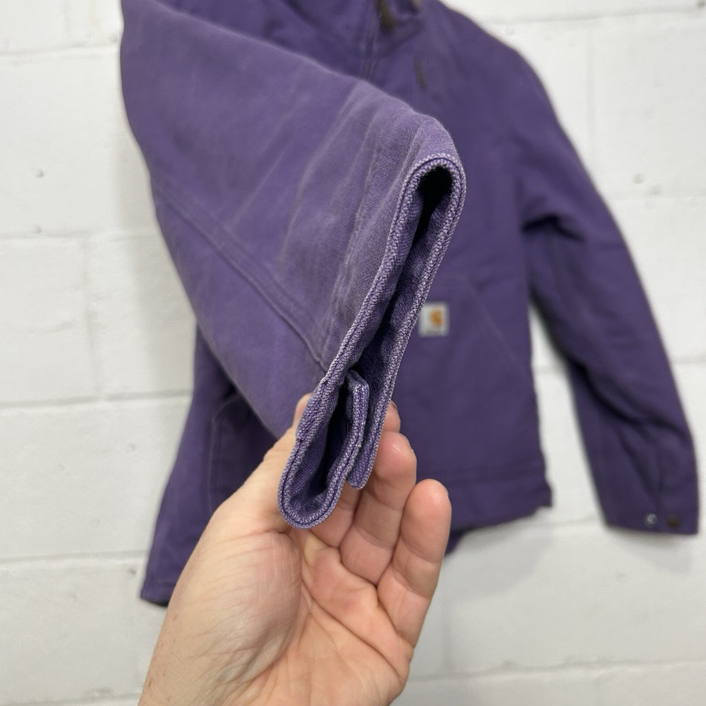 Vintage Carhartt Sherpa-Lined Sierra Jacket “Grape” WJ022 GPE Women’s Small