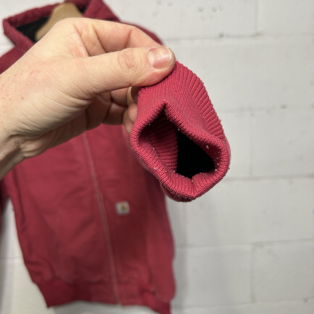 Y2K Carhartt Quilted Hooded Jacket “Crabapple Pink” WJ130 624 Women’s Medium