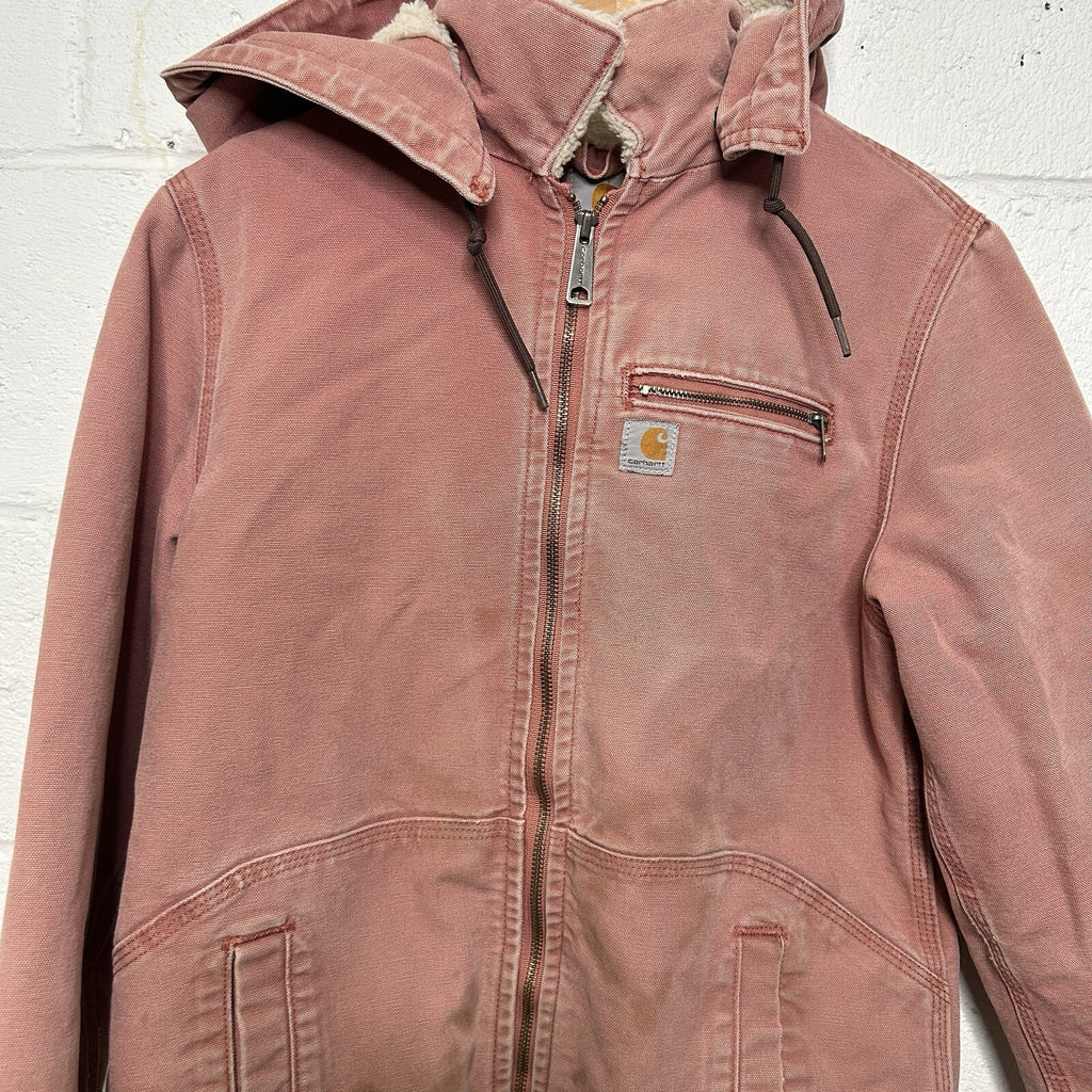 Carhartt Sherpa-Lined Wildwood Jacket “Dried Pink Rose 100815-680 Women’s Small