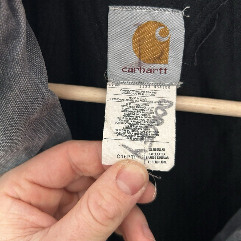 Vintage Carhartt Chore Coat Jacket “Petrol Grey” C46 PTL Men’s X-Large